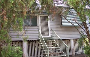HIGH SET WEATHERBOARD HOME - 2 BEDROOMS - LOUNGE - DINING/KITCHEN - SUN ROOM - BATHROOM  - LOCKUP UNDER AND FULLY FENCED
